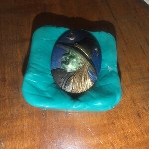 Wicked Witch #2 Cameo Mold, Jewelry Making - Resin / Polymer Clay 30 x 40mm